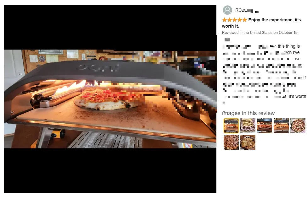 The Ooni Koda 16 pizza oven review. Imagine credit: Amazon